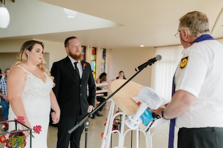 Wedding ceremony by Dr. Gerrit Rademeyer in Rawsonville