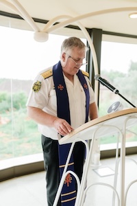 Wedding ceremony by Dr. Gerrit Rademeyer in Rawsonville