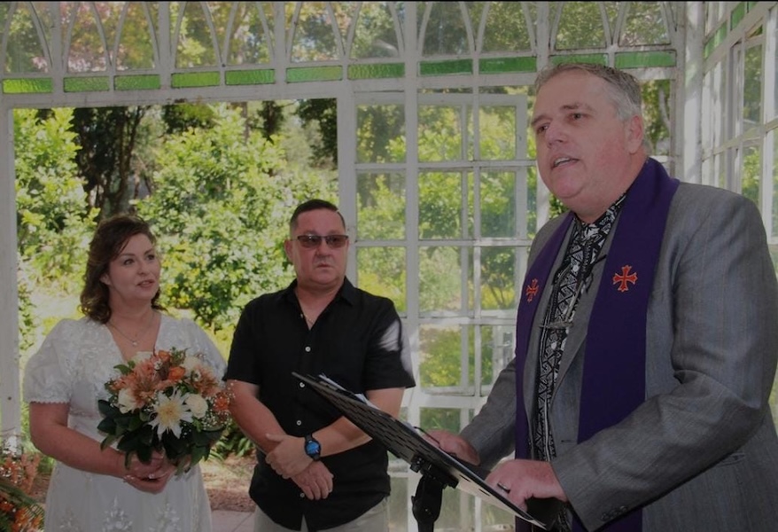 Wedding ceremony by Dr. Gerrit Rademeyer in Rawsonville